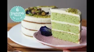 Ultimate Eggless 3 Layer Pistachio Cake