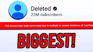 What Is The BIGGEST Terminated YouTube Channel? (ANSWERED!)