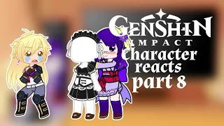 genshin impact characters react part 8 (gacha clubxgenshin impact) aether x Raiden/EI