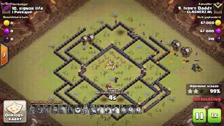 Clash Of Clans | Th9 War Attack Strategy GoBoLaLoon 2017 | PowerFull 3 star attacks