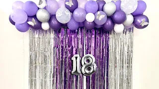 Sweet 18th Birthday Celebration Balloon Decoration