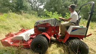 Tev espace vert: démonstration d'un tracteur de fou, LE VENTRAC !