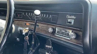 Driving a 1971 Cadillac fleetwood