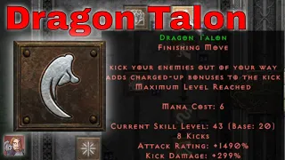 D2R Skills & Abilities - Dragon Talon, Martial Arts (Assassin)