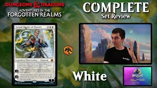 ⚪ Complete Set Review - Adventures in the Forgotten Realms - White Cards - Constructed And Limited