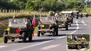 Military convoys during D-Day 80th Anniversary events 🇨🇦 🇬🇧 🇺🇸 🇫🇷 🪖
