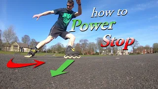 How to stop on skates Power Stop