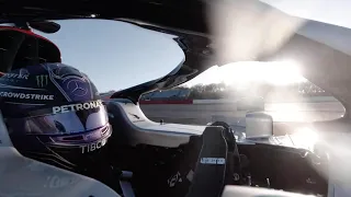 First ever on-board footage of F1 2022 cars... | Mercedes