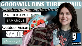 EPIC Goodwill Bins Thrift Haul to Resell Online from Home! Outdoor Voices, Anthro