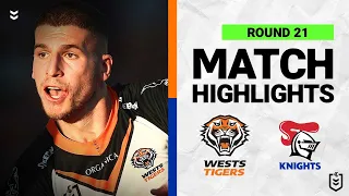 Wests Tigers v Newcastle Knights | Match Highlights | Round 21, 2022 | NRL