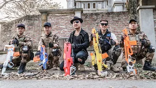 LTT Game Nerf War : Warriors SEAL X Nerf Guns Fight Crime group Braum Crazy Mercenary Captain