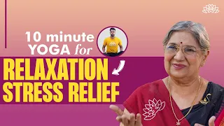 10 min Morning Yoga For Anxiety & Stress | Yoga To De-Stress And Relax | Yoga For Anxiety