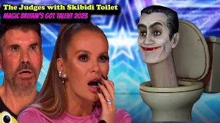 MAGICIAN DEFIES GRAVITY SURPRISES The Judges with Skibidi Toilet Magic Britain's Got Talent 2023