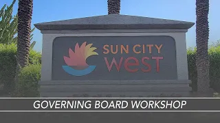 Governing Board Workshop - Friday, Feb. 9, 2024