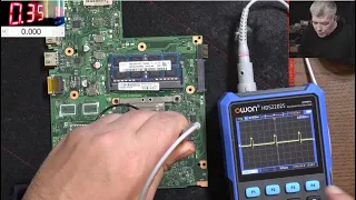 What the capacitors are doing on a laptop motherboard