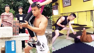 🔥Kung Fu Iron Man Wild Training Routine, Violent One Inch Punch Under Heavy Load | Muscle Battleking