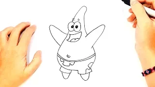 How to draw Patrick Star from Bob Sponge