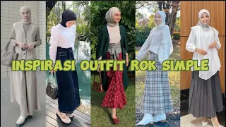 inspirasi outfit rok simpel kekinian ala selebgram ⋆˙⟡♡