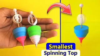 How to make World's smallest Spinning Top,small roatating lattu,made from paper