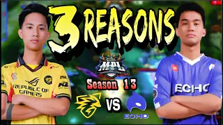 3 REASONS why ONIC PH is STRONG Right now | ONIC vs ECHO| MPL PH S13 Analysis