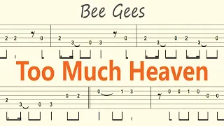 Too Much Heaven / Bee Gees / Guitar Solo Tab+BackingTrack