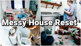 Mega Clean With Me 2023 Messy House Reset Deep Cleaning Motivation SAHM Motivation