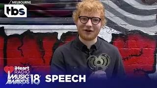 Ed Sheeran: 2018 iHeartRadio Music Awards | Acceptance Speech | TBS