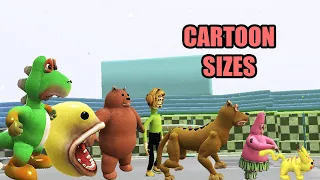 Cartoon Characters Size Comparison | Cartoon Arena [S2] | SPORE