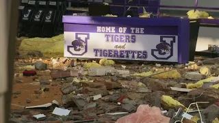 Tornado Causes Major Damage To Jacksboro, Texas High School