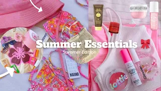 Preppy summer Essentials 🎀|summer Edition|skincare,tote bag, sunglasses...)#preppy