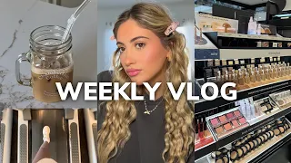 WEEKLY VLOG ❥ getting my life together, working out, grocery shopping & cooking!!