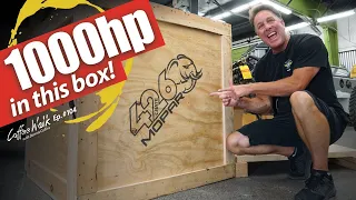 Coffee Walk Ep. 104: 1000hp HELLEPHANT Crate Engine has arrived!