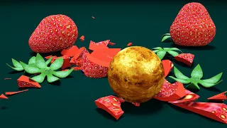 #shorts 2  ¿Qué pasa si comparas los planetas del sistema solar con las Frutas Venus  Animación 3D