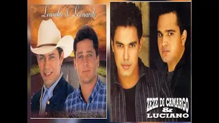 LEANDRO E LEONARDO & ZEZÉ DI CAMARGO E LUCIANO 🎤 GRANDES SUCESSOS SERTANEJOS 🪕 AS MAIS APAIXONADAS♥️