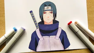 How to Draw Itachi Uchiha (Anbu) - Naruto | Step By Step Tutorial