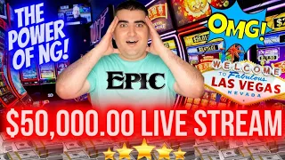 🔴 $50,000.00 MEGA High Limit Live Slot Play & MASSIVE BETS UP TO $500 A Spin