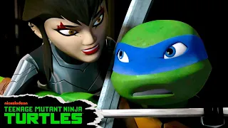 Leonardo Meets Splinter's Daughter ⚔️ | Teenage Mutant Ninja Turtles