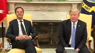 WATCH: President Trump meets with Netherlands Prime Minister