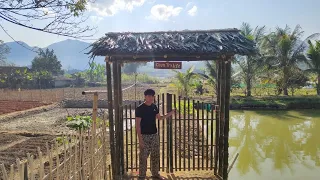 #13: Complete new garden bamboo gate, build life, rural life