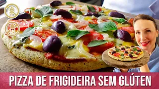 PIZZA DE FRIGIDEIRA FIT SEM GLÚTEN SEM LEITE SEM OVO