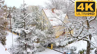 Stunning Winter View From the Window Accompanied by Relaxing Music~For Meditation and Stress Relief