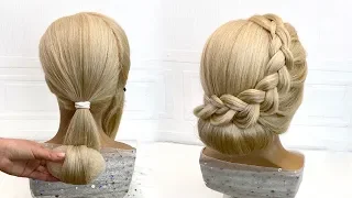 Easy and fast hairstyle. Beautiful hairstyles 2020 step by step