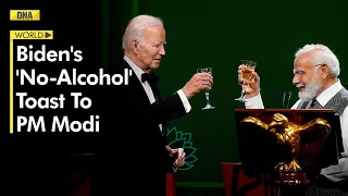 PM Modi laughs as Joe Biden raises ‘no alcohol’ toast at state dinner | PM Modi US Visit