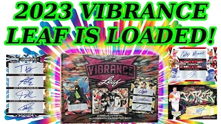 2x 2023 VIBRANCE LEAF MULTI-SPORT ACTION!  Big names such a Nadal, Messi, Curry, Alcaraz and more!