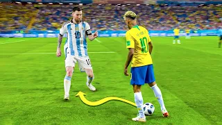 Quando Neymar tentou enfrentar Messi