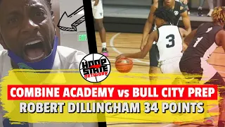 Robert Dillingham CLUTCH 34 in CLOSE GAME!! 😳 Combine Academy 🆚 Bull City Prep #PhenomHolidayClassic