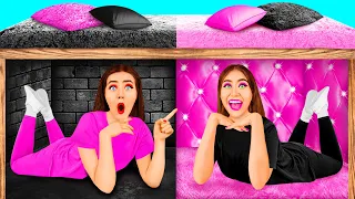 Secret Rooms Under The Bed | Rich VS Broke Challenge by 4Teen Challenge