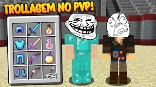 Minecraft: TROLLEI O MELHOR JOGADOR DE PVP COM OS MELHORES ITENS DO LUCKY BLOCK!