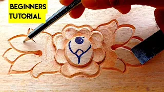 Easy wood carving tutorial || UP wood art