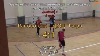 Раково-сіті – ДЮЦ Іскра - 4:1, Дивізіон 4, 6 тур